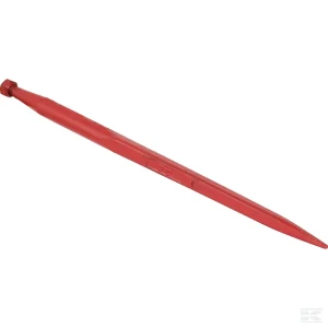 Ząb ładowacza, prosty profil kwadratowy 45x980 mm z nakrętką M28x1.5 czerwony gopart