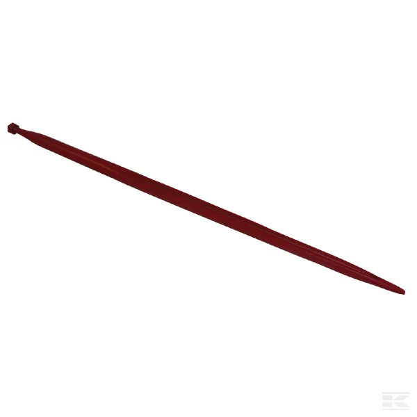 Ząb ładowacza, prosty, profil podwójne T 36x1100 mm końcówka szpiczasta z nakrętką M20x1.5 czerwony SHW