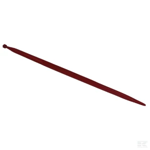 Ząb ładowacza, prosty, profil podwójne T 36x1100 mm końcówka szpiczasta z nakrętką M20x1.5 czerwony SHW