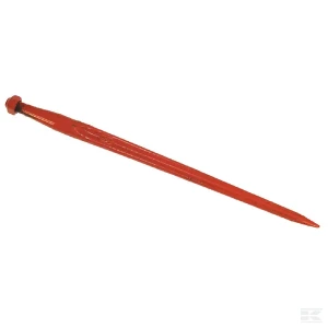 Ząb ładowacza, prosty, profil podwójne T 42x810 mm końcówka szpiczasta z nakrętką M28x1.5 czarny Battista Porteri