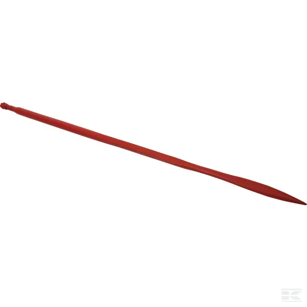 Ząb ładowacza, prosty profil kwadratowy 36x1400 mm z nakrętką M22x1.5 czerwony SHW