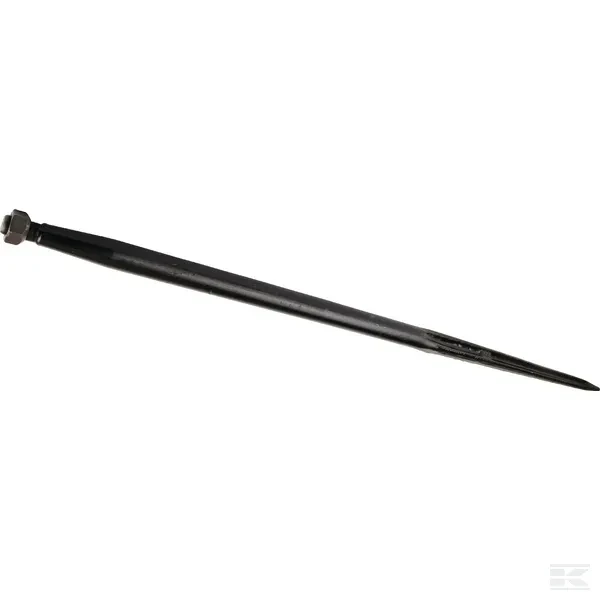 Ząb ładowacza, prosty, profil podwójne T 42x1400 mm końcówka szpiczasta z nakrętką M28x1.5 czarny Battista Porteri