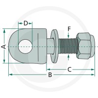 GRANIT Śruba oczkowa 718PD1615B - Sklep PoltechParts