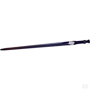 Ząb ładowacza, prosty, profil kwadratowy 45x1400 mm końcówka szpiczasta z nakrętką M30x2 czerwony Kverneland