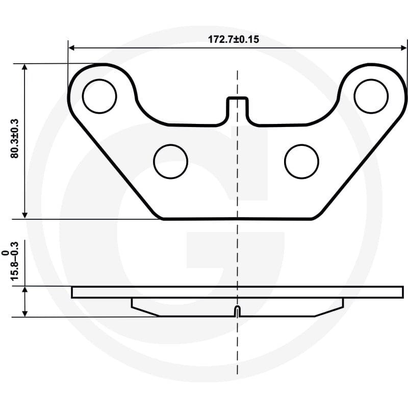 GRANIT Zestaw klocków hamulcowych 71711001 - Sklep PoltechParts