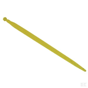 Ząb ładowacza, prosty, profil kwadratowy 36x800 mm końcówka szpiczasta z nakrętką M20x1.5 żółty Stoll