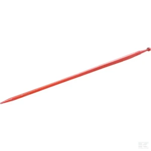 Ząb ładowacza, prosty, profil kwadratowy 36x1400 mm końcówka szpiczasta z nakrętką M20x1.5 czerwony Kverneland
