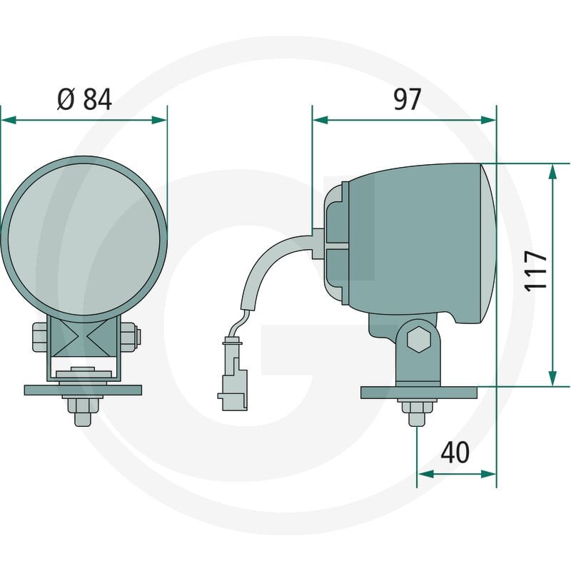 GRANIT Reflektor roboczy 70799207 - Sklep PoltechParts