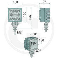 GRANIT Reflektor roboczy LED 70799221 - Sklep PoltechParts
