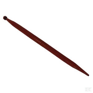 Ząb ładowacza, prosty, profil kwadratowy 36x810 mm końcówka szpiczasta z nakrętką M20x1.5 czerwony Kverneland