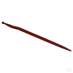 Ząb ładowacza, wygięty: 38 mm profil gwiazda 36x950 mm końcówka szpiczasta z nakrętką M22x1.5 czerwony SHW