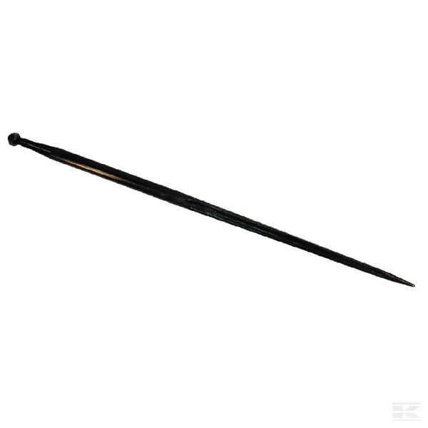 Ząb ładowacza, prosty, profil podwójne T 36x1100 mm końcówka szpiczasta z nakrętką M22x1.5 czarny Battista Porteri