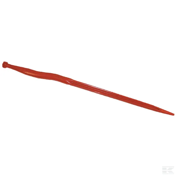 Ząb ładowacza, wygięty: 38 mm profil podwójne T 36x910 mm końcówka szpiczasta z nakrętką M22x1.5 czerwony SHW