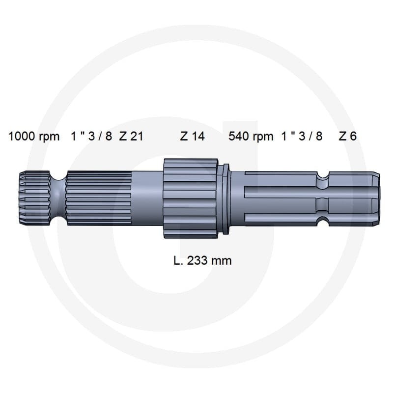 GRANIT Końcówka wałka przekaźnika mocy 70812072 - Sklep PoltechParts