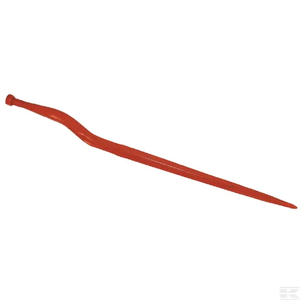 Ząb ładowacza, wygięty: 58 mm profil okrągły 36x900 mm końcówka szpiczasta z nakrętką M22x1.5 czerwony Vicon