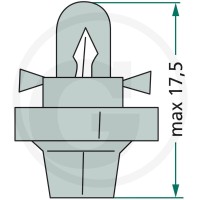 GRANIT Żarówka z cokołem z tworzywa BX8.4d 70712V1.2WBX8.4D - Sklep PoltechParts