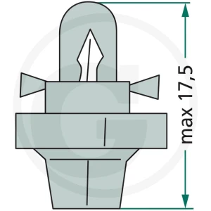 GRANIT Żarówka z cokołem z tworzywa BX8.4d 70712V1.2WBX8.4D
