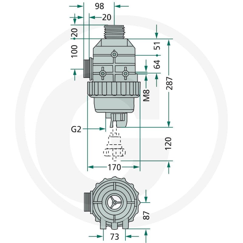 ARAG Filtr ssący 6703162473 - Sklep PoltechParts