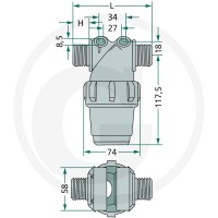 ARAG Filtr ciśnieniowy 6703222023 - Sklep PoltechParts
