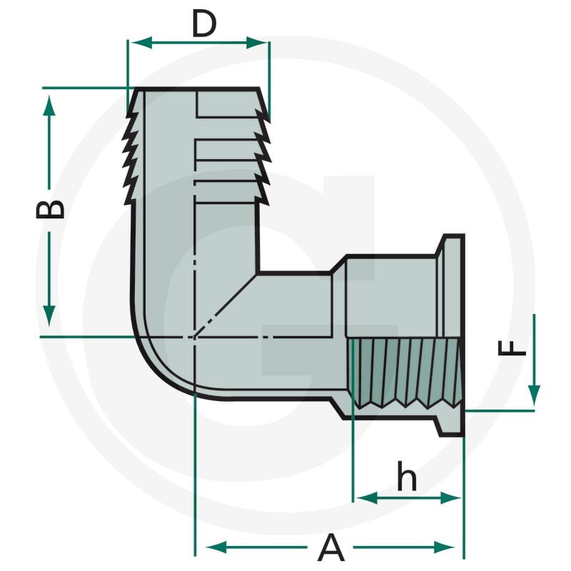 ARAG Kolanko przyłączeniowe węża 6701102430 - Sklep PoltechParts