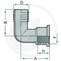 ARAG Kolanko przyłączeniowe węża 6701102430 - Sklep PoltechParts