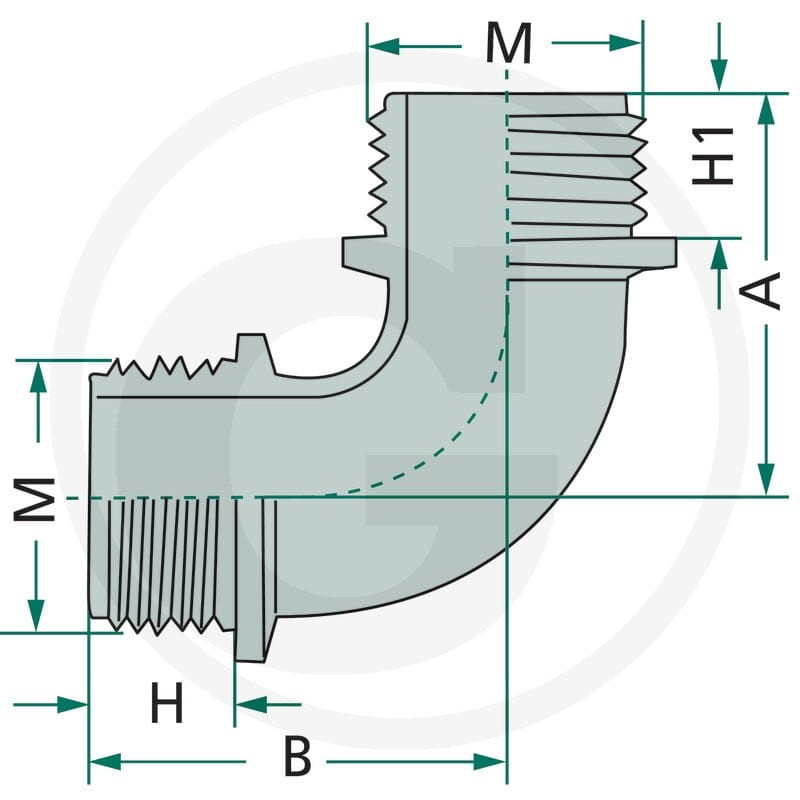 ARAG Kolanko 90° 670123055 - Sklep PoltechParts