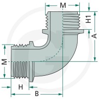ARAG Kolanko 90° 670123055 - Sklep PoltechParts