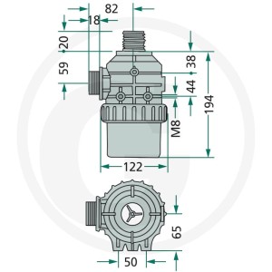 ARAG Filtr ssący 6703142063