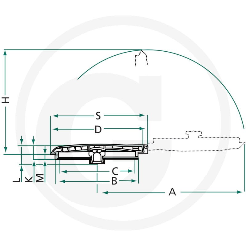 ARAG Pokrywka uchylna 670356040 - Sklep PoltechParts