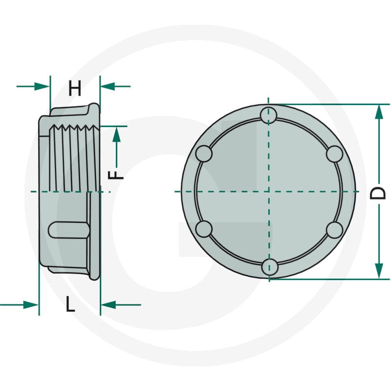 ARAG Kołpak gwintowany 6702102060 - Sklep PoltechParts