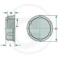 ARAG Kołpak gwintowany 6702102090 - Sklep PoltechParts