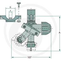 ARAG Potrójne mocowanie rozpylacza 6704012737 - Sklep PoltechParts