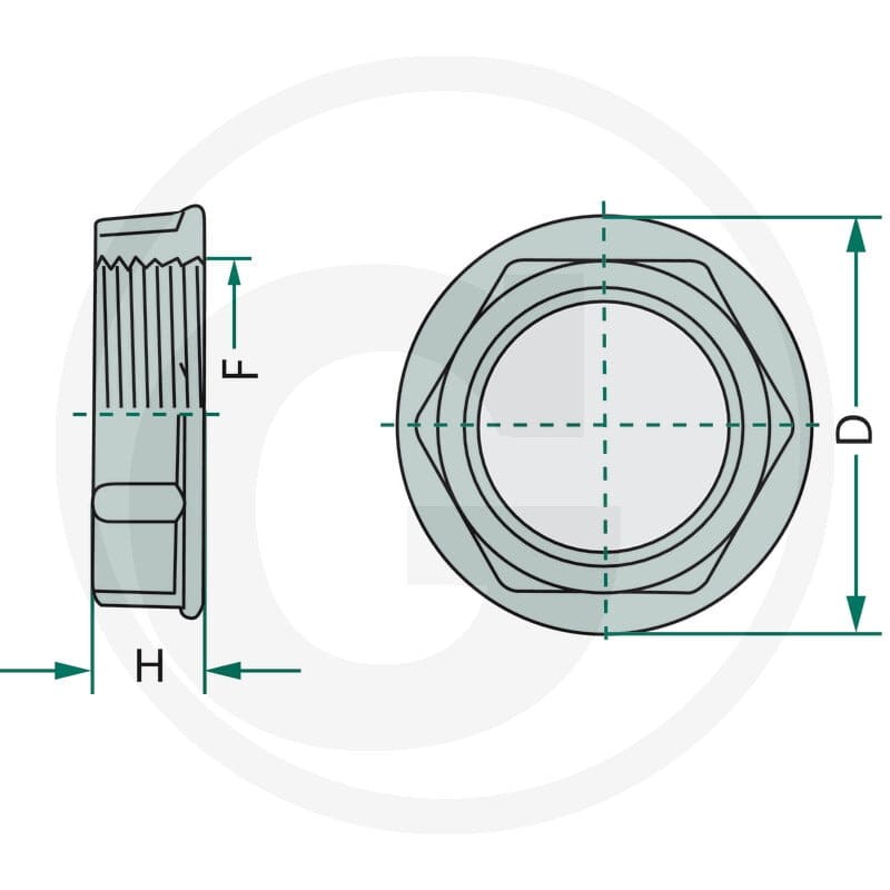 ARAG Nakrętka rowkowana 6702052090 - Sklep PoltechParts