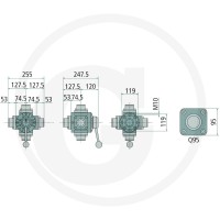 POLMAC Zawór kurkowy 5-drożny 670VTDC0600 - Sklep PoltechParts