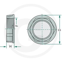 ARAG Nakrętka rowkowana 6702052060 - Sklep PoltechParts