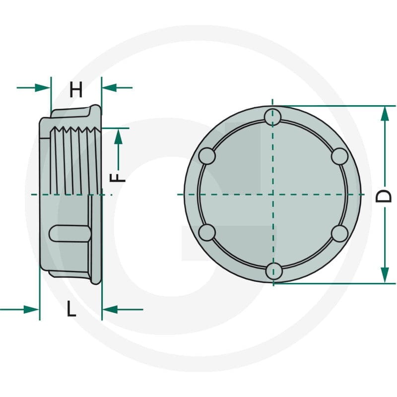 ARAG Kołpak gwintowany 6702102070 - Sklep PoltechParts