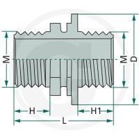 ARAG Złączka grodziowa 6702502061 - Sklep PoltechParts
