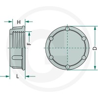 ARAG Kołpak gwintowany 6702102080 - Sklep PoltechParts