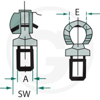 Stabilus Czop kulisty 65499605 - Sklep PoltechParts