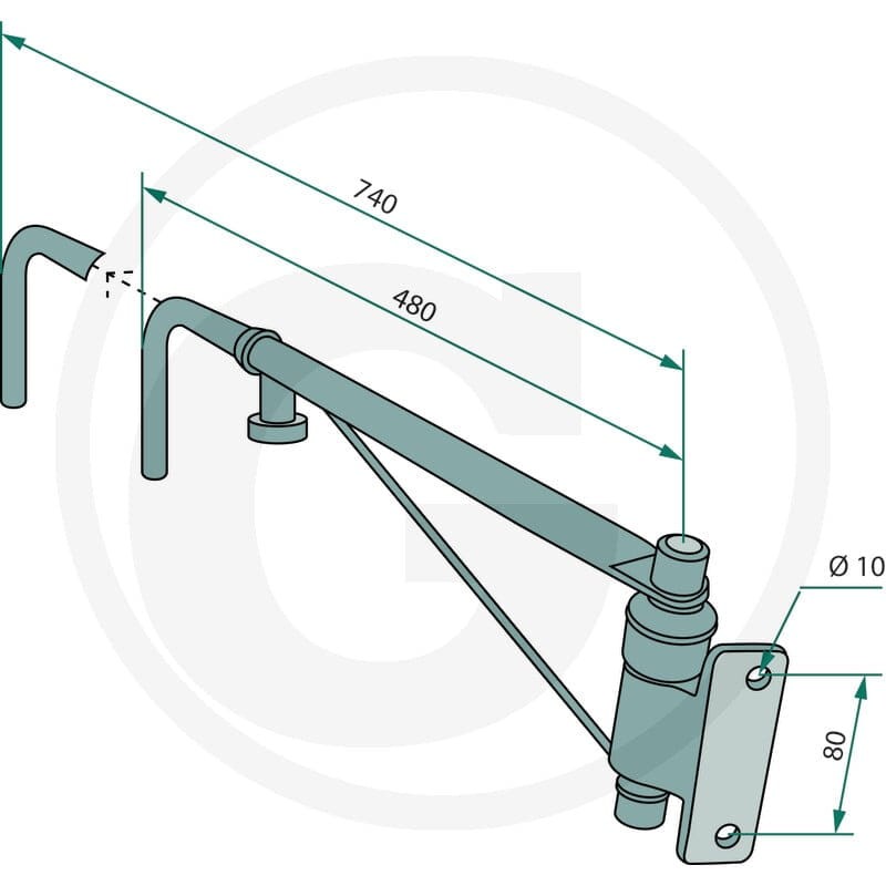 GRANIT Uchwyt teleskopowy lusterka 65418002 - Sklep PoltechParts