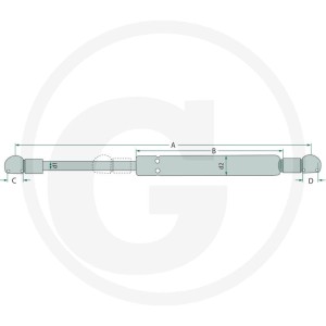 Stabilus Siłownik gazowy 65418006
