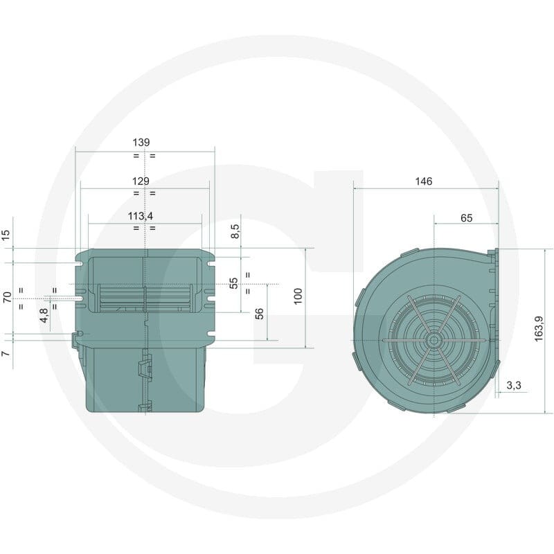 GRANIT Silnik dmuchawy 65418012 - Sklep PoltechParts