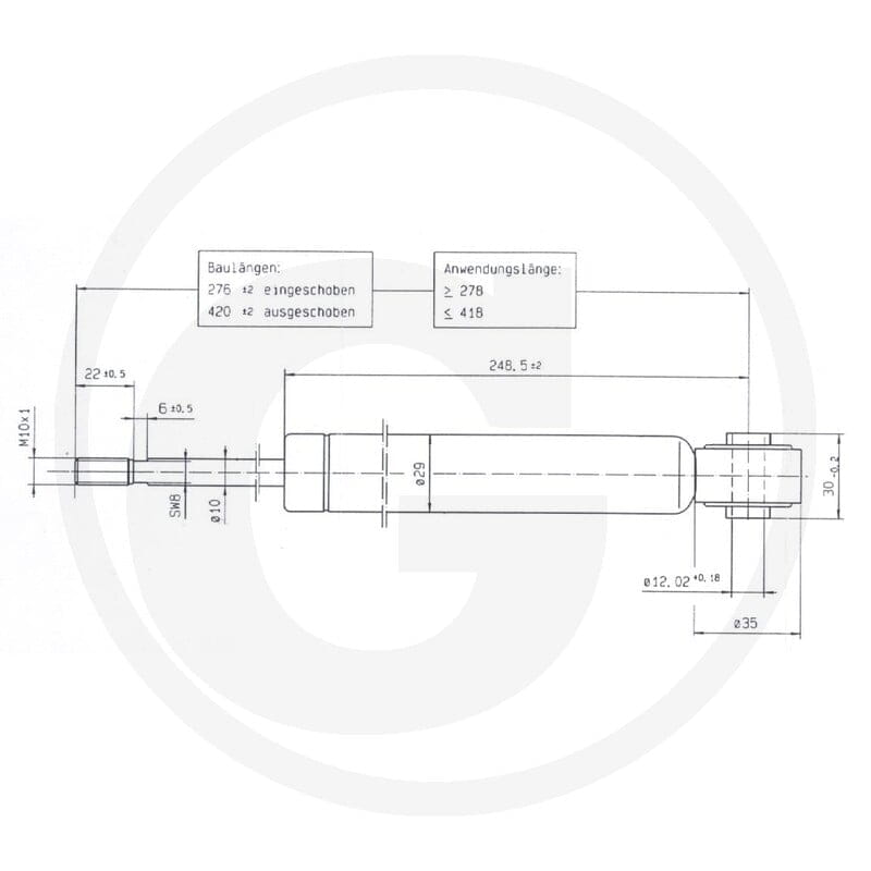 Stabilus Przepustnica ciśnienia gazu 6549704902 - Sklep PoltechParts