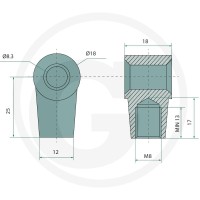 GRANIT Ucho 65499587 - Sklep PoltechParts
