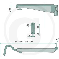 GRANIT Teleskopowy uchwyt lusterka 65499683 - Sklep PoltechParts