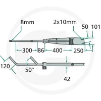 ECCO Uchwyt teleskopowy lusterka 65417030 - Sklep PoltechParts