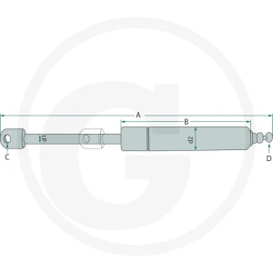Stabilus Siłownik gazowy 65417092