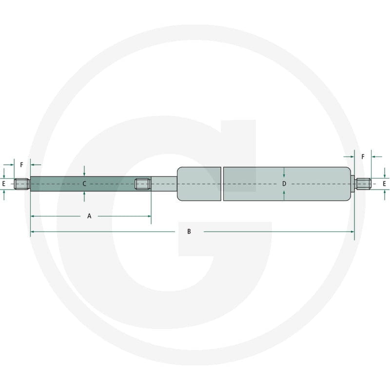 Stabilus Siłownik gazowy 65499314 - Sklep PoltechParts