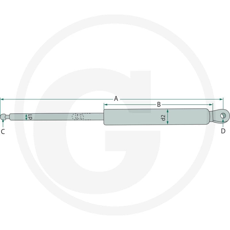 Stabilus Siłownik gazowy 65417046 - Sklep PoltechParts