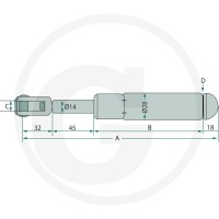 GRANIT Siłownik gazowy 65499076 - Sklep PoltechParts